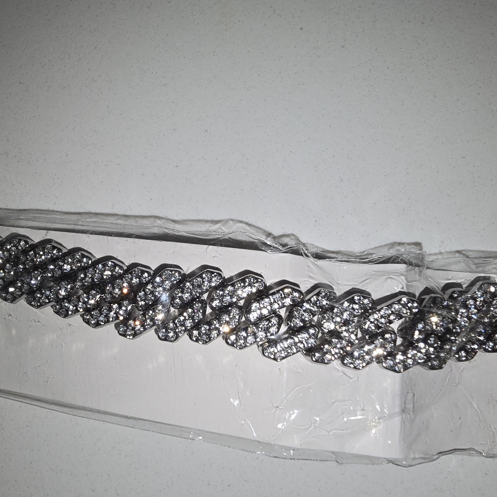 Rose Gold Rhinestone Bracelet Set - Picture 7 of 9